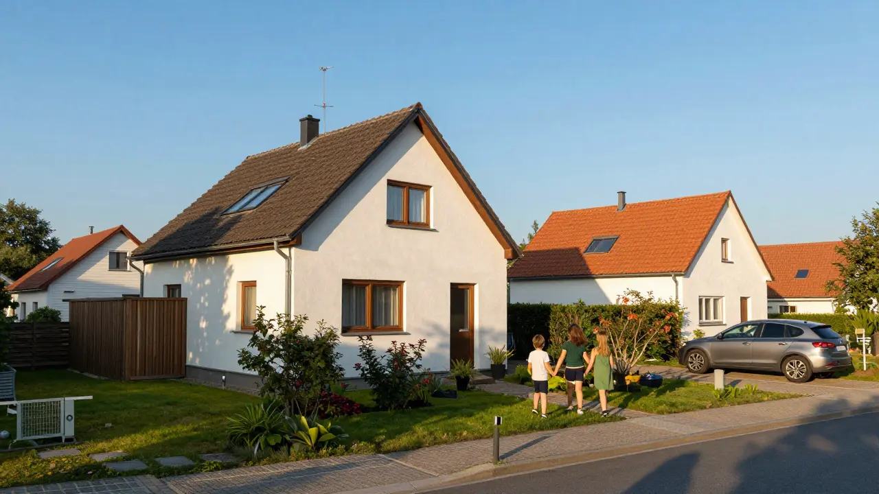 Německé předměstí symbolizující kvalitu života a životní náklady